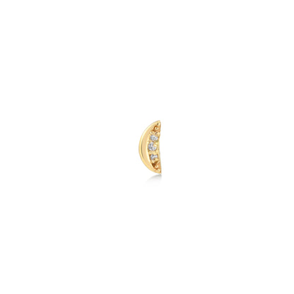 Half-Moon Gold Piercing | Handcrafted Elegance